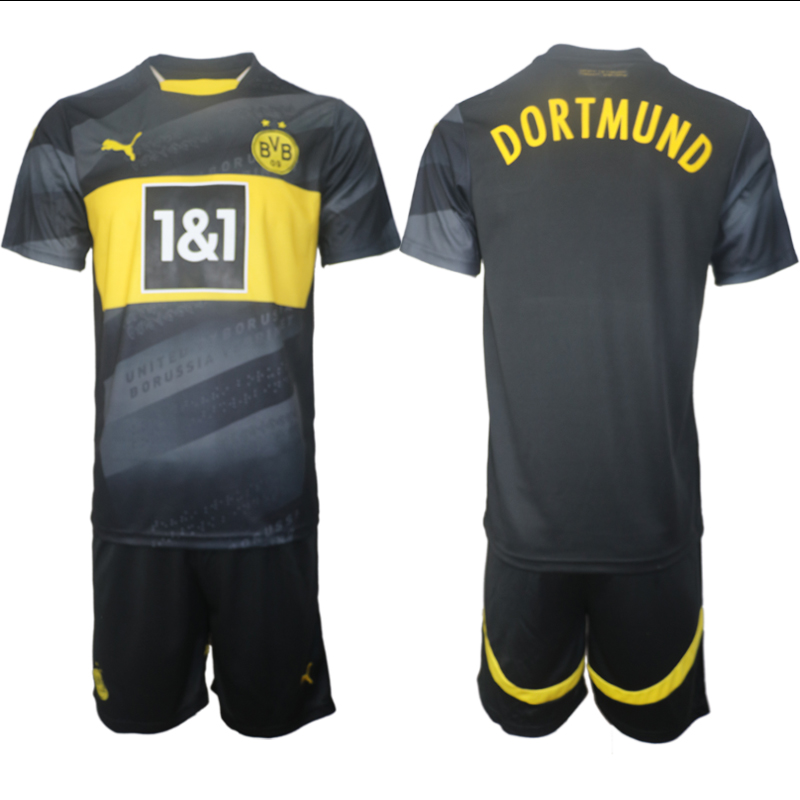 Men 2024-2025 Club Borussia Dortmund away black Blank Soccer Jersey